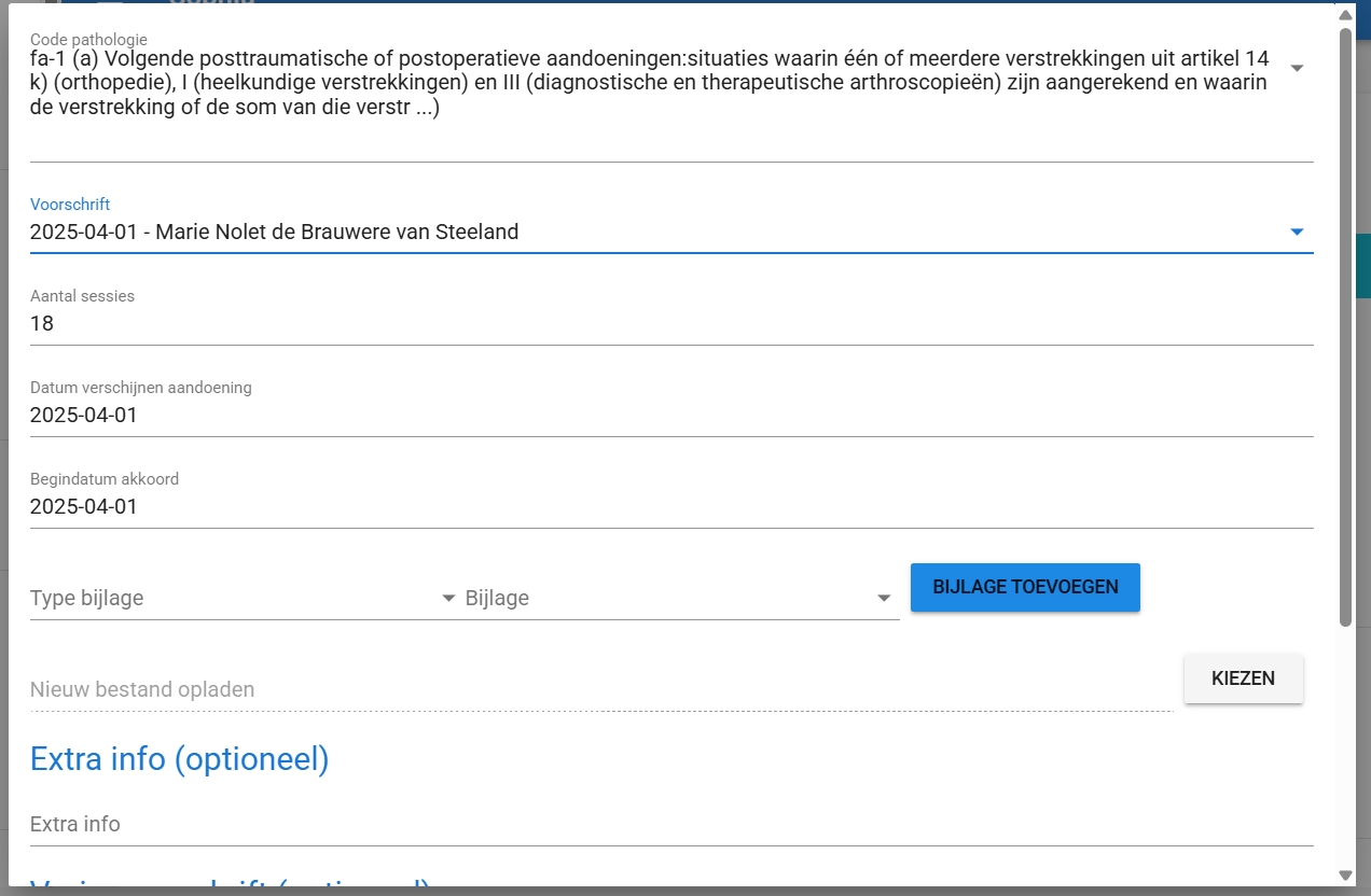 Aanmaken eAgreement