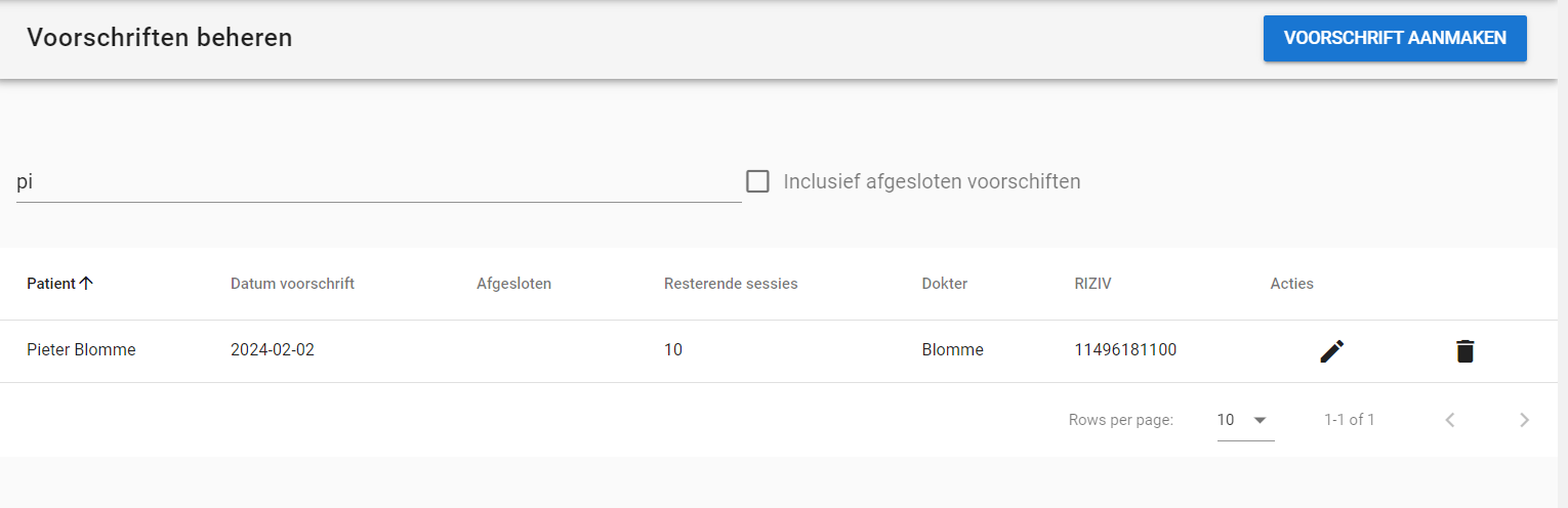 Voorschriften